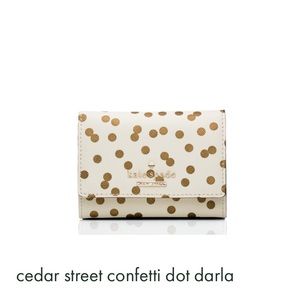 kate spade cedar street confetti dot darla
